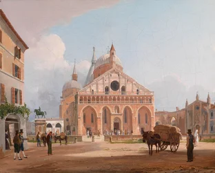 Uitzicht op de Basiliek van Sant
